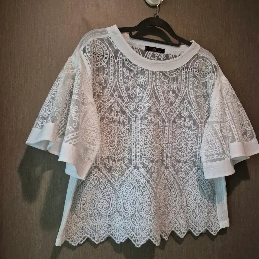 [SOLD OUT] Le.NIC &amp; McCoy 화이트 레이스 블라우스