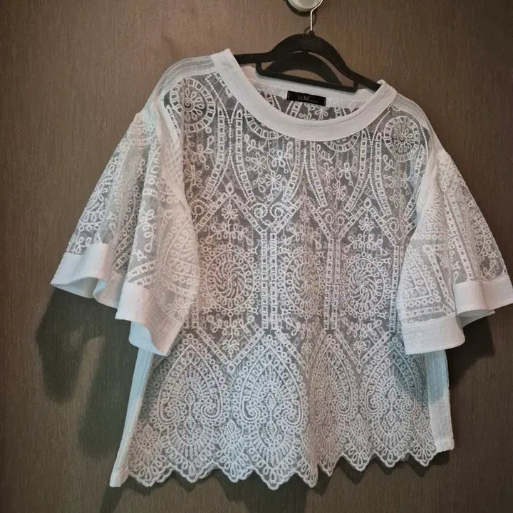 [SOLD OUT] Le.NIC &amp; McCoy 화이트 레이스 블라우스