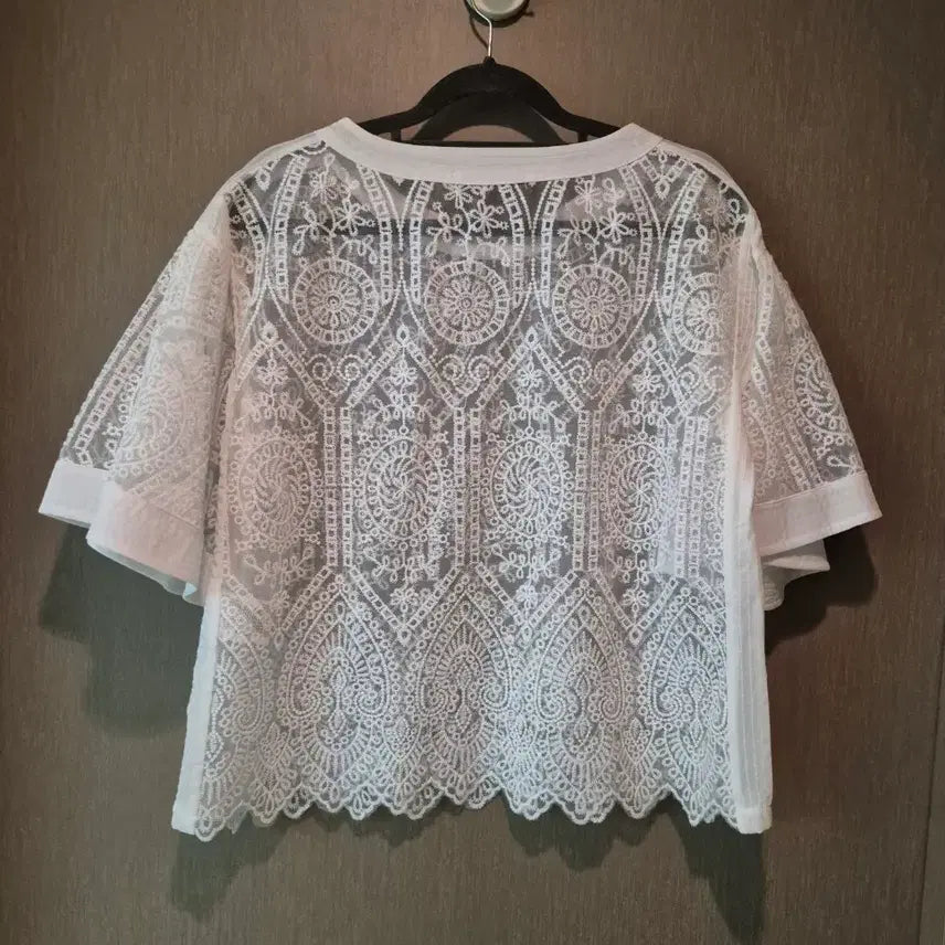 [SOLD OUT] Le.NIC &amp; McCoy 화이트 레이스 블라우스