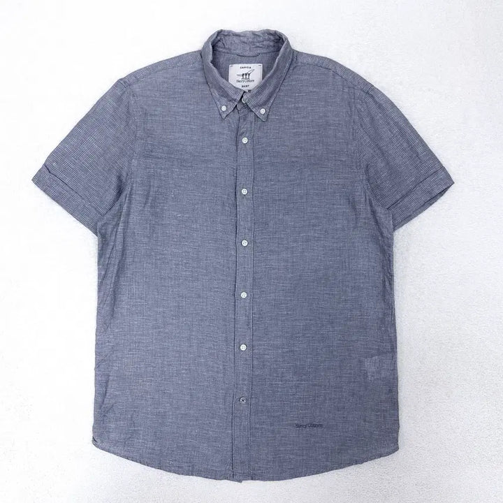 [BUNJANG] Henry Cotton Linen Half Shirt / [100] 헨리코튼 린넨 하프 셔츠
