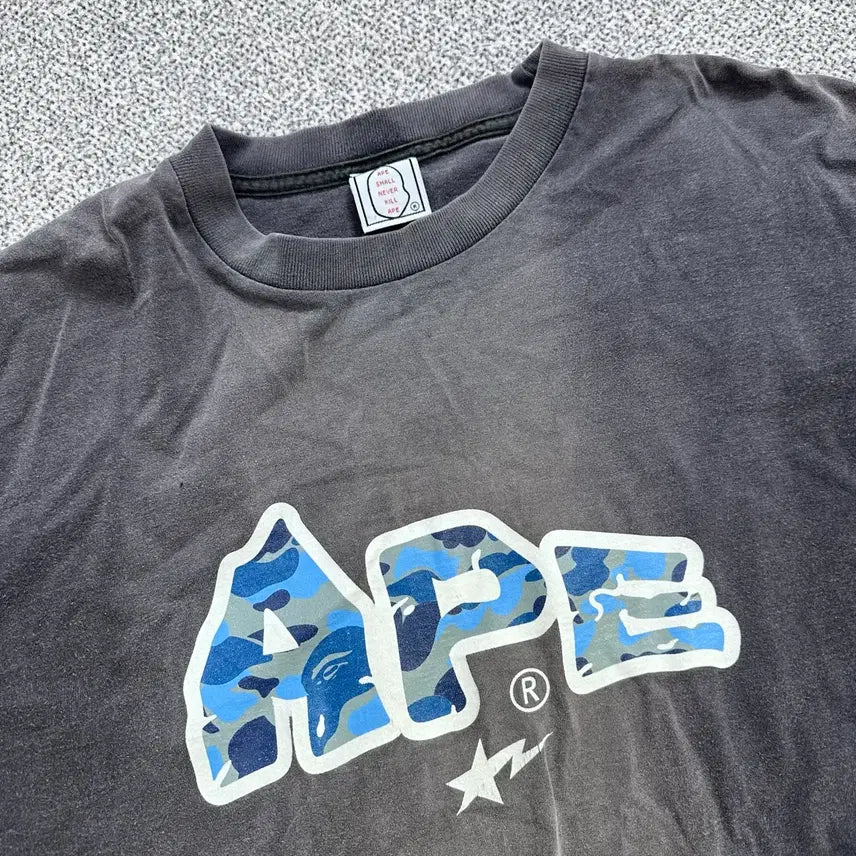 [BUNJANG] A Bathing Ape Camo Star Logo T-Shirt / 베이프(A Bathing Ape) 카모 스타 로고 반팔 티셔츠