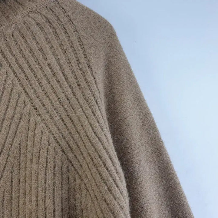 [BUNJANG] FREE Brown Turtleneck Knit Sweater / 여FREE 목폴라 니트 브라운 M6380