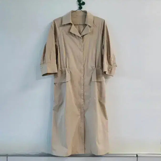 [BUNJANG] Max Studio Belted Trench Coat Dress (S) / Max studio 벨티드 집업 트렌치 코트 원피스 (S)
