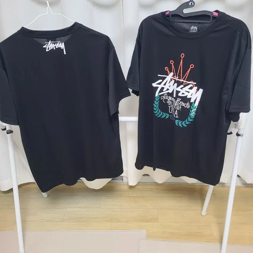 [SOLD OUT] 스투시반팔 티셔츠 크라운 로고기능성남여새옷예요
