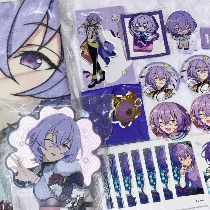 [BUNJANG] Ensemble Stars Yume Acrylic Stand, Star Pony, Ring Lite, Pashacards Bundle Set / 앙스타 유메 일괄 아크릴스탠드 스타포니 링라이트 파샤