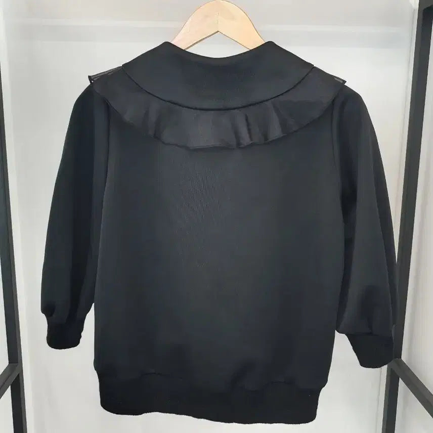 [SOLD OUT] 한섬 오즈세컨 프릴 하프 집업 블라우스 44~55