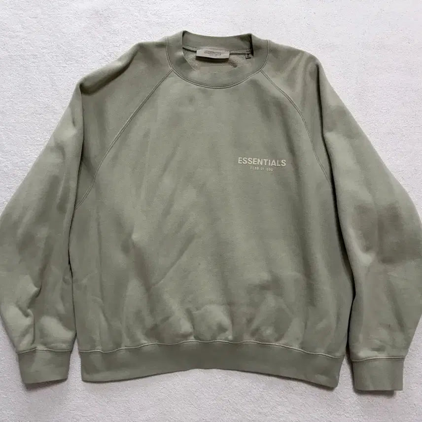[BUNJANG] Fear of God Essentials Crewneck Sweatshirt Seafoam 22SS / [M] 피어오브갓 에센셜 크루넥 스웨트셔츠 맨투맨 씨폼 22SS