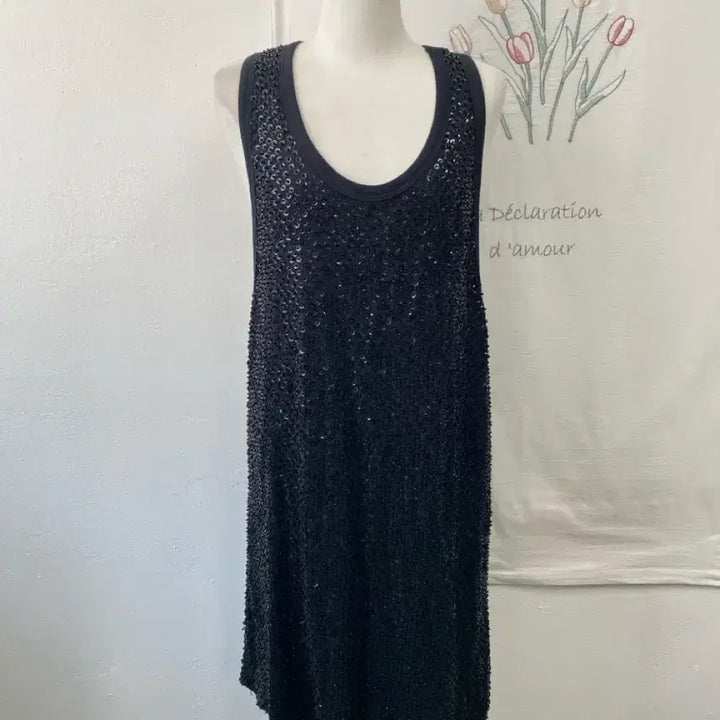[BUNJANG] Religion Black Sequin Sleeveless Dress XS / 스포츠댄스복-릴리전 블랙 스팽글 민소매 원피스 XS 094
