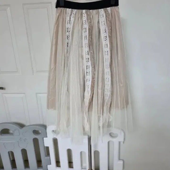 [BUNJANG] DearSheIs Lace Long Skirt / 새상품 데얼쉬이즈 레이스 샤 롱스커트