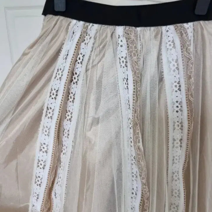 [BUNJANG] DearSheIs Lace Long Skirt / 새상품 데얼쉬이즈 레이스 샤 롱스커트
