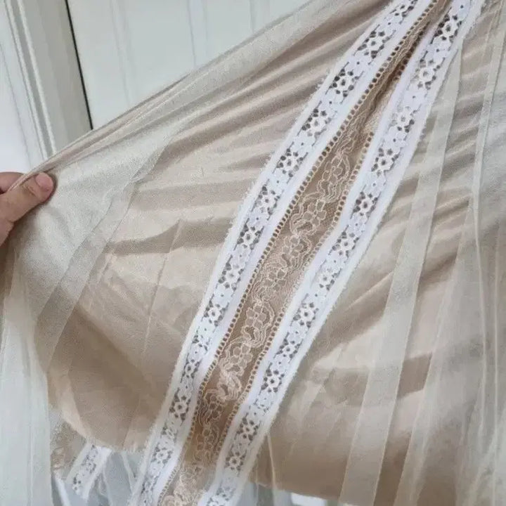 [BUNJANG] DearSheIs Lace Long Skirt / 새상품 데얼쉬이즈 레이스 샤 롱스커트