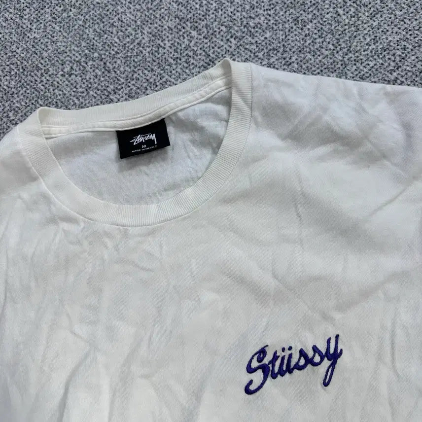 [BUNJANG] Stussy Embroidered Logo Short Sleeve T-shirt / 스투시(Stussy) 자수 로고 반팔 티셔츠