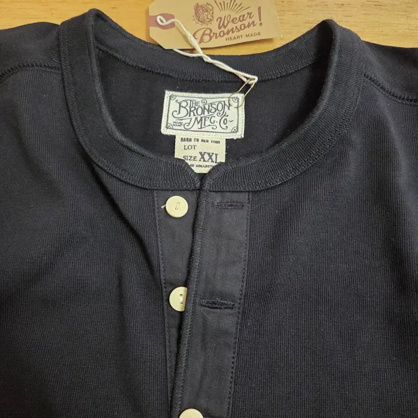[SOLD OUT] 새상품 브론슨 XXL 헨리넥 검정121