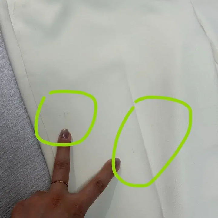 [BUNJANG] Maje Ivory Semi Bootcut Pants / 마쥬 여성 세미 부츠컷 아이보리 팬츠 1사이즈 부츠컷슬랙스