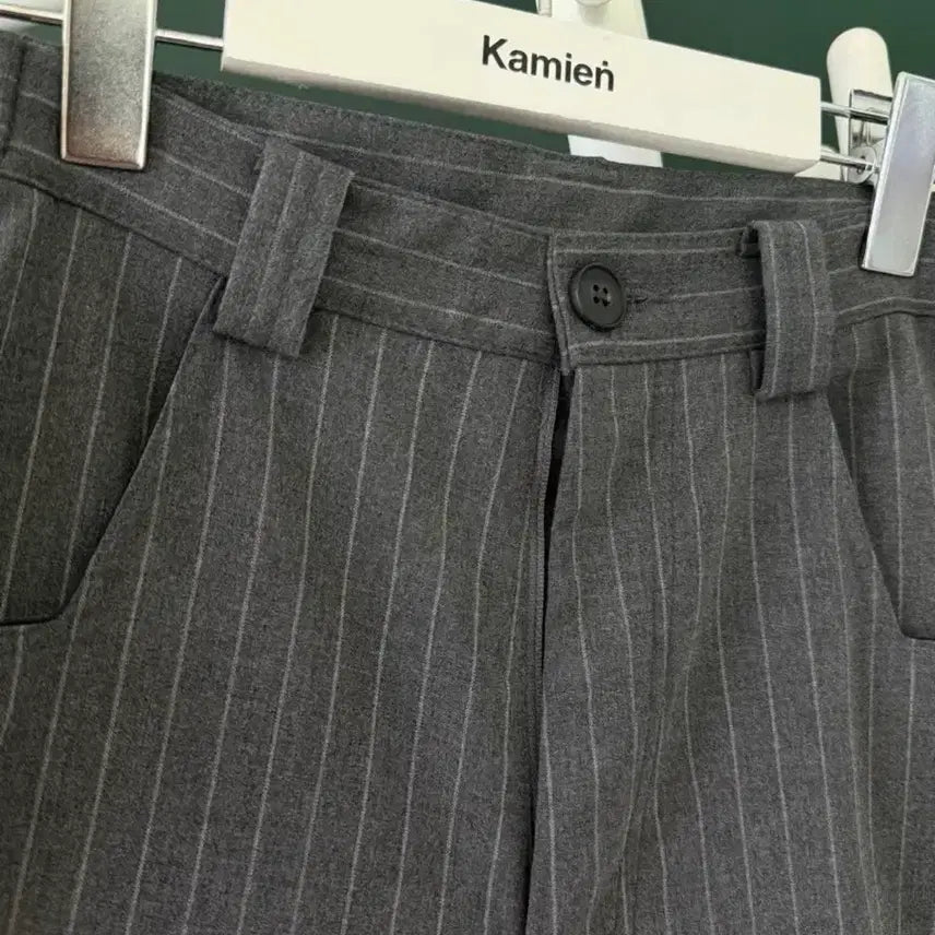 [BUNJANG] Kamien Allday Stripe Gray Pants / [1] 카미엔 스트라이프팬츠 247 ALLDAY STRIPE gray