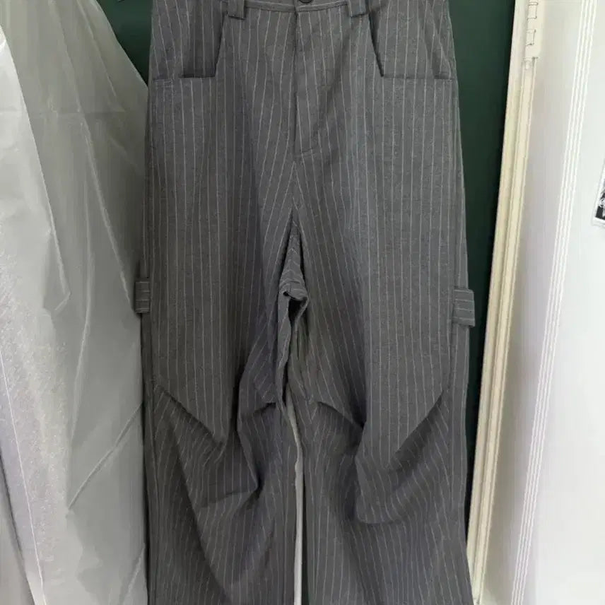 [BUNJANG] Kamien Allday Stripe Gray Pants / [1] 카미엔 스트라이프팬츠 247 ALLDAY STRIPE gray