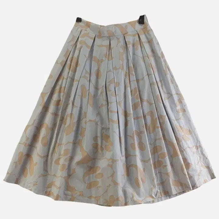 [BUNJANG] Free Pattern Long Skirt Light Blue / 여FREE 패턴 롱스커트 라이트 블루 M6395