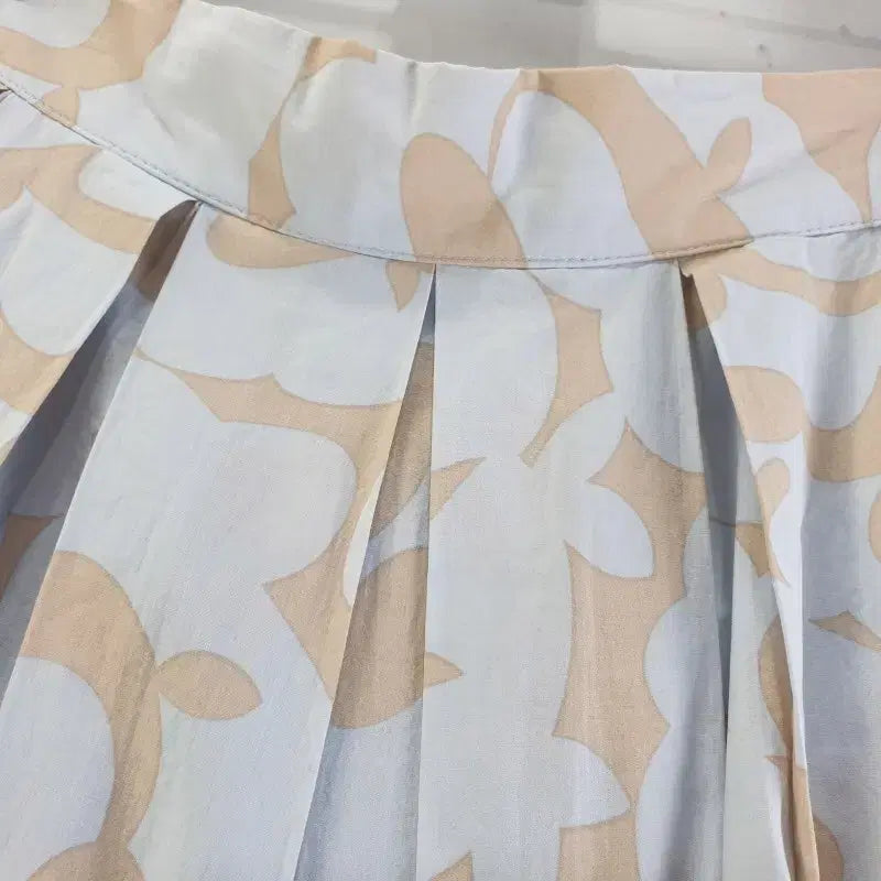[BUNJANG] Free Pattern Long Skirt Light Blue / 여FREE 패턴 롱스커트 라이트 블루 M6395