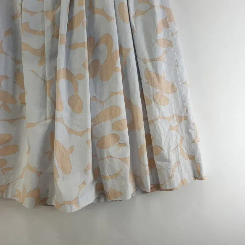 [BUNJANG] Free Pattern Long Skirt Light Blue / 여FREE 패턴 롱스커트 라이트 블루 M6395