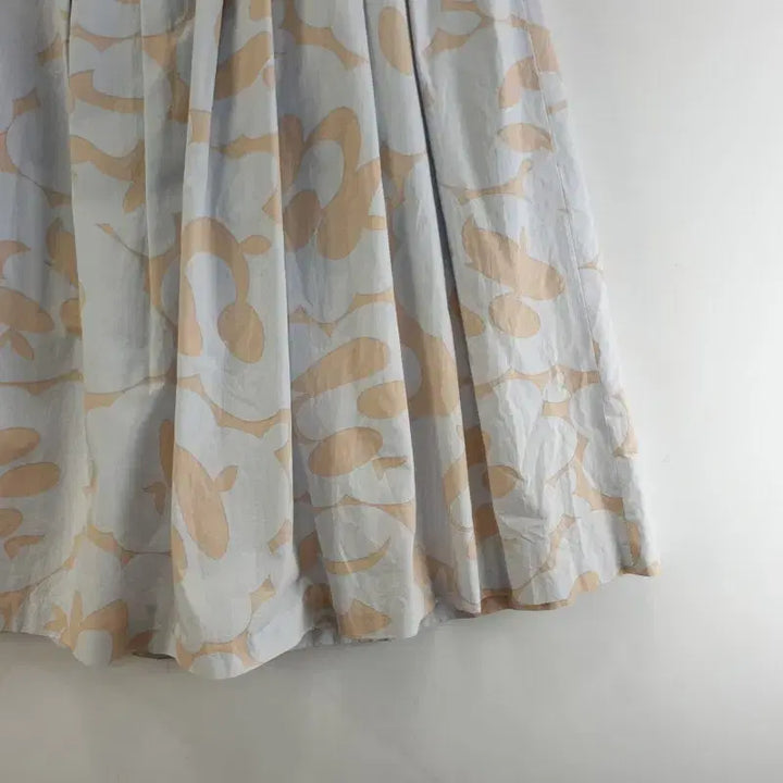 [BUNJANG] Free Pattern Long Skirt Light Blue / 여FREE 패턴 롱스커트 라이트 블루 M6395