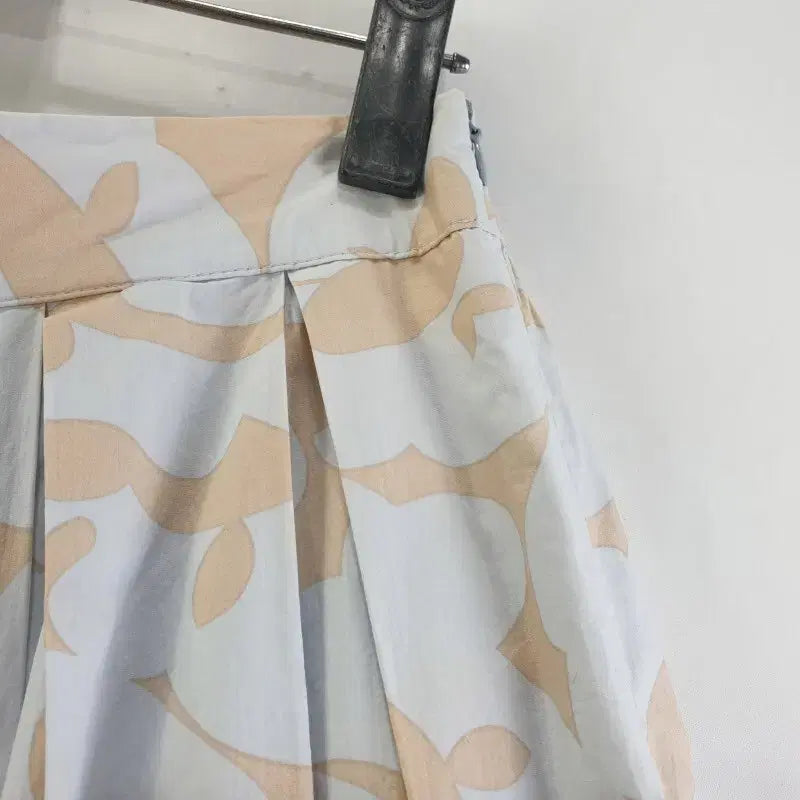 [BUNJANG] Free Pattern Long Skirt Light Blue / 여FREE 패턴 롱스커트 라이트 블루 M6395