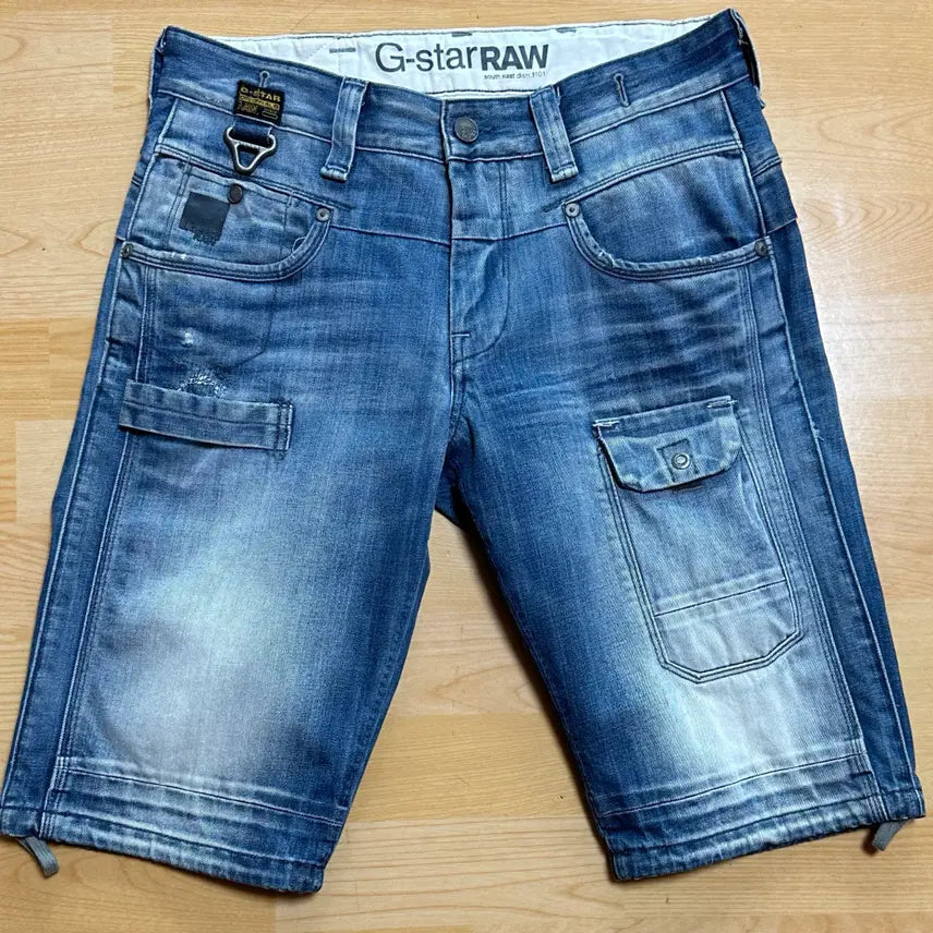 [BUNJANG] G-Star RAW 3301 Engineered Denim Cargo Shorts / G-STAR RAW 3301 엔지니어드 청반바지