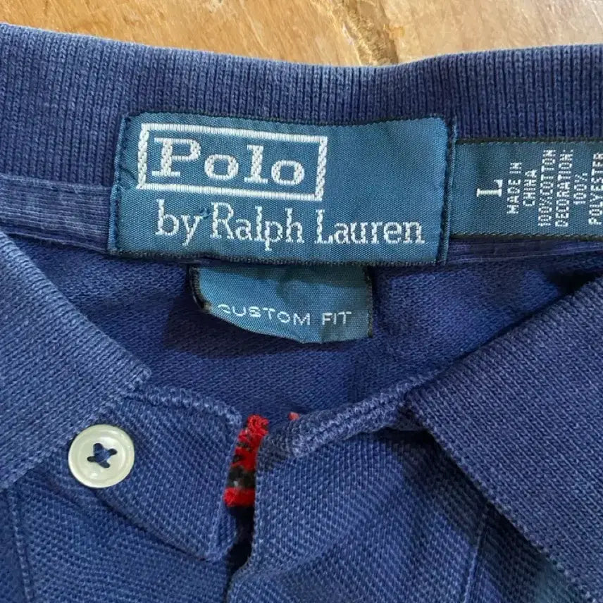 [BUNJANG] Polo Ralph Lauren Lobster Pattern Custom Fit Shirt / 폴로 랄프로렌 네이비 랍스터 패턴 커스텀핏 L (105)
