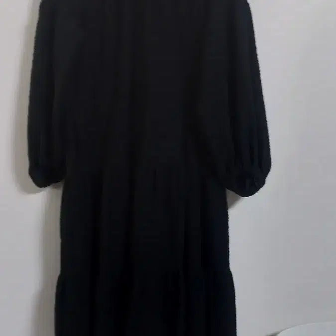 [BUNJANG] Black Long Dress / 엣지 블랙 롱원피스 66~큰77