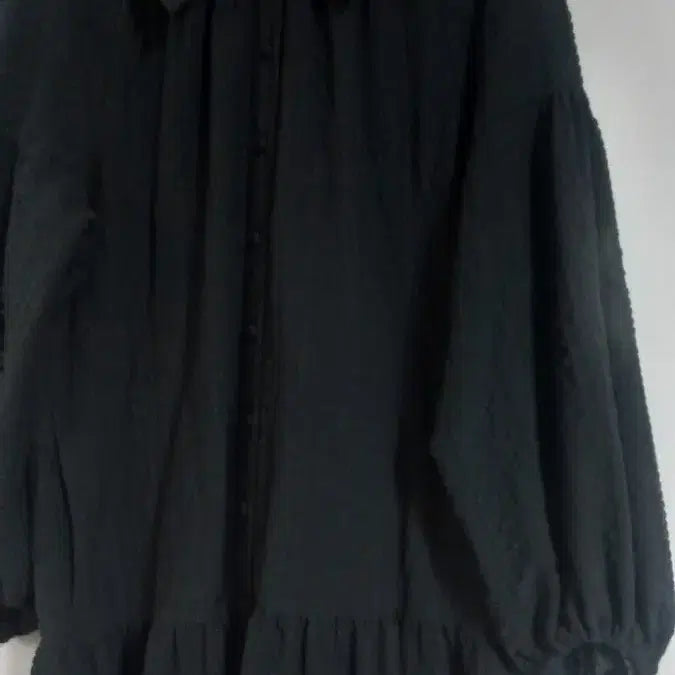 [BUNJANG] Black Long Dress / 엣지 블랙 롱원피스 66~큰77