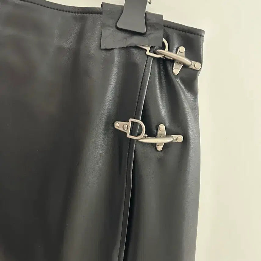 [BUNJANG] Modestmood Leather Midi Skirt / (새상품) 모데스트무드 레더 스커트