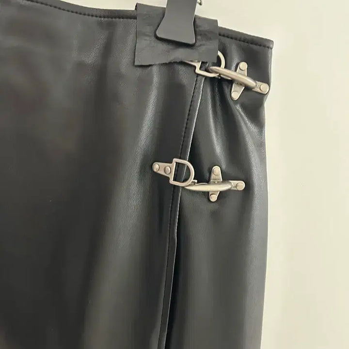 [BUNJANG] Modestmood Leather Midi Skirt / (새상품) 모데스트무드 레더 스커트