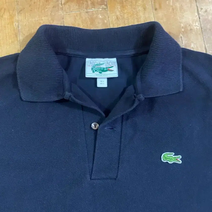 [BUNJANG] Lacoste Classic Dark Navy Heavy Collar Polo Shirt / 라코스테 클래식 다크 네이비 헤비 카라 피케 (us S 사이즈 국내100