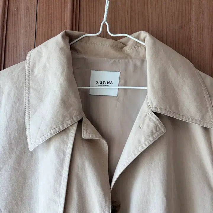 [BUNJANG] SISTINA Trench Coat Jacket Beige / 시스티나 봄 트렌치코트 트렌치자켓 SISTINA
