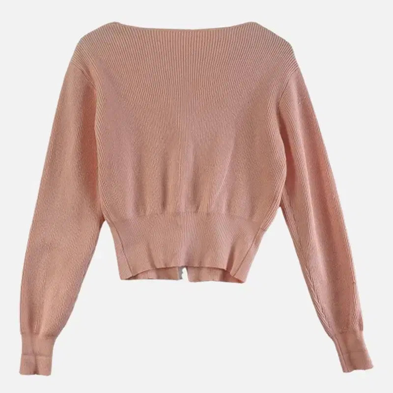 [BUNJANG] FREE Light Pink Cardigan / 여FREE 가디건 라이트 핑크 M6370
