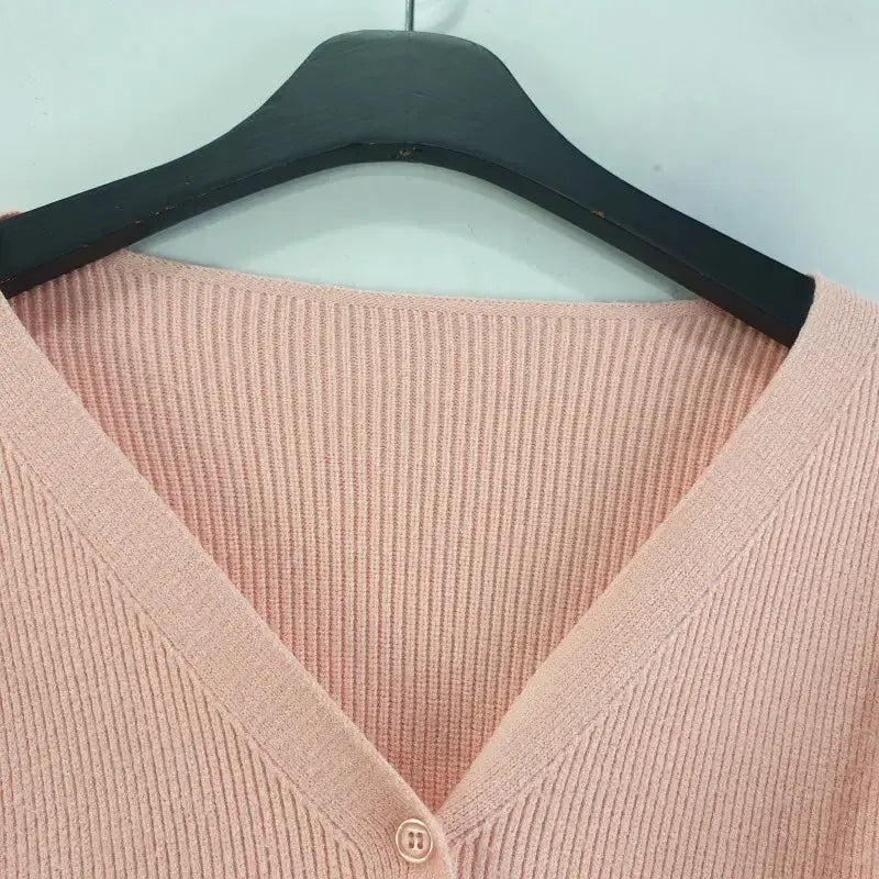 [BUNJANG] FREE Light Pink Cardigan / 여FREE 가디건 라이트 핑크 M6370
