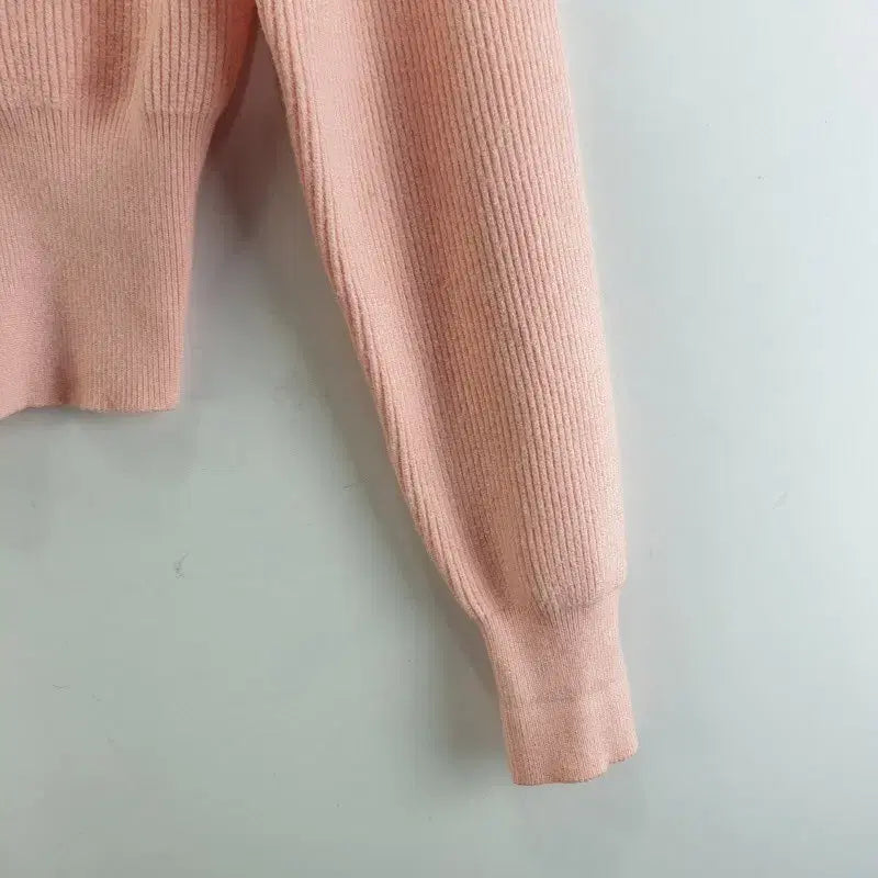 [BUNJANG] FREE Light Pink Cardigan / 여FREE 가디건 라이트 핑크 M6370