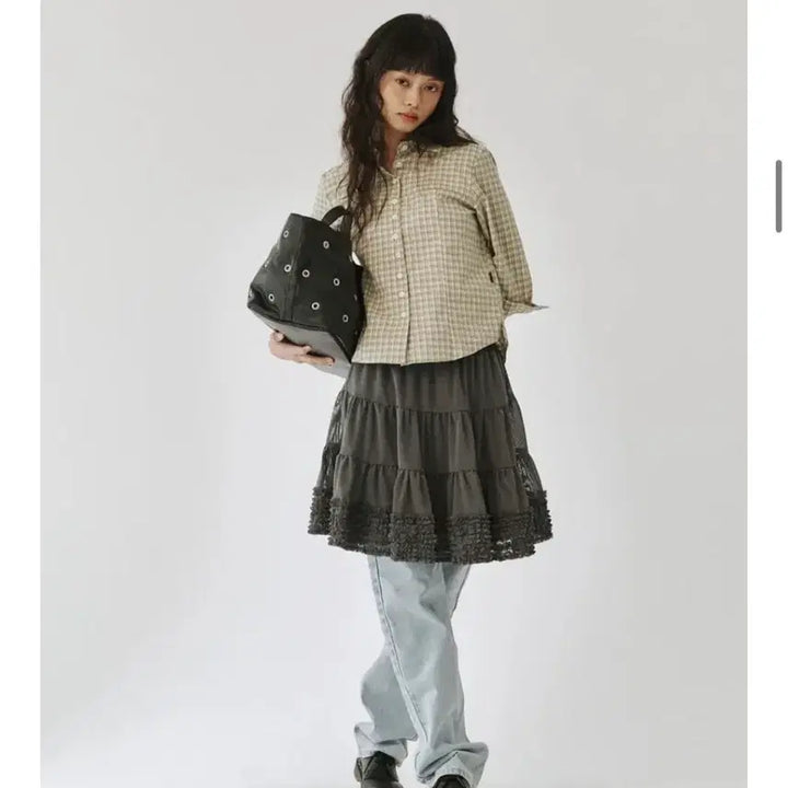 [SOLD OUT] 플리즈프로젝트 MESH SKIRT, GRAY