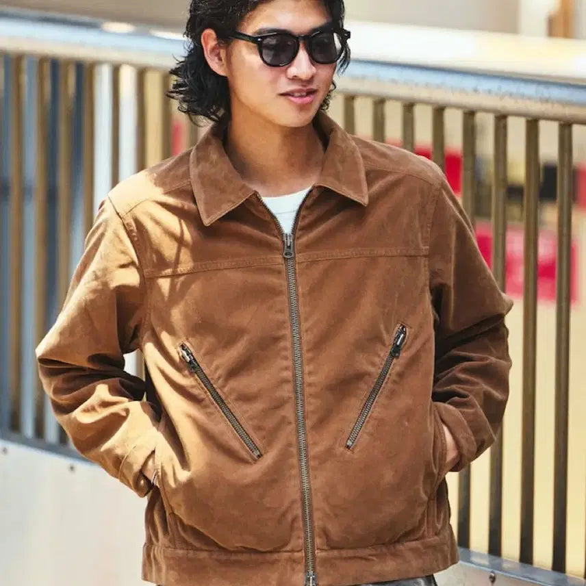 [BUNJANG] Freaks Store Suede Jacket - Brown - L / L)프릭스 스토어 스웨이드 자켓 brown
