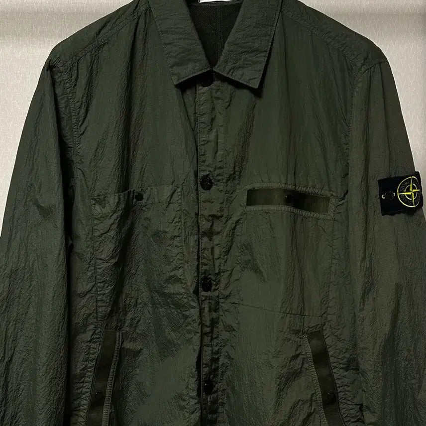 [BUNJANG] Stone Island Seersucker TC Jacket 20SS XXL / 스톤아일랜드 시어서커 tc 자켓 20ss XXL(105-110)