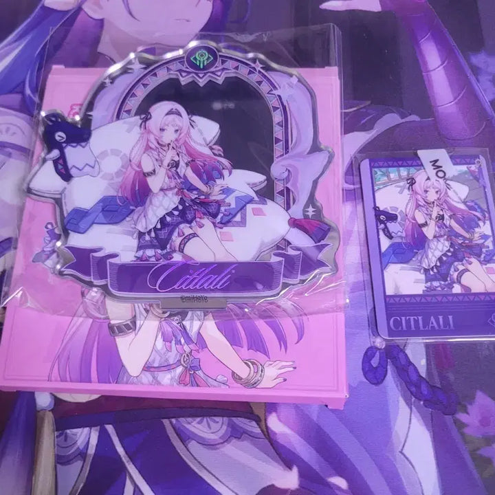 [BUNJANG] Genshin Impact Sittrlari Acrylic Stand &amp; Photocard / 리딤 O)맘스터치 콜라보 시틀라리 아크릴 스탠드, 포토카드