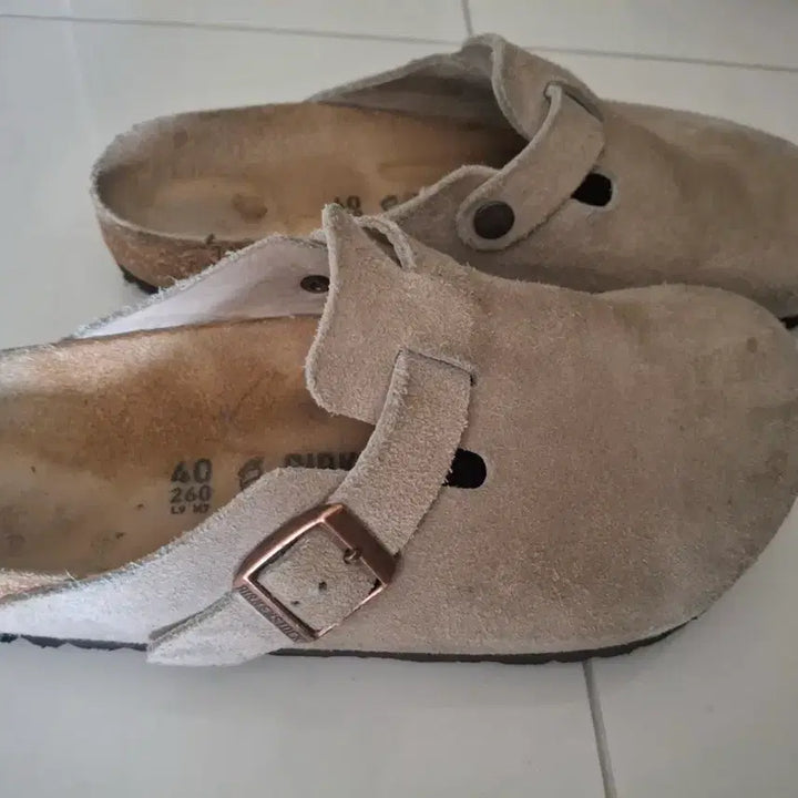 [BUNJANG] Birkenstock Boston Suede Leather Clog / 버켄스탁 보스턴 스웨이드 레더 토프 레귤러