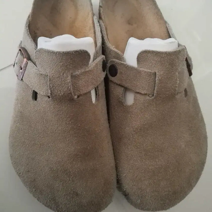 [BUNJANG] Birkenstock Boston Suede Leather Clog / 버켄스탁 보스턴 스웨이드 레더 토프 레귤러