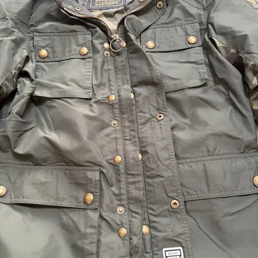[BUNJANG] Belstaff x Sophnet Fieldmaster Nylon Jacket / [46] 벨스타프x소프넷 필드마스터 나일론 자켓 (다크올리브/카모)