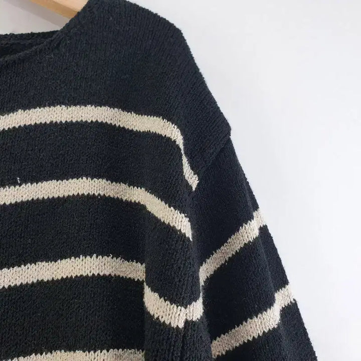 [BUNJANG] FREE Striped Cardigan / 여FREE 줄무늬 가디건 블랙 M6371
