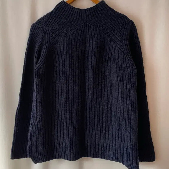 [BUNJANG] Wool Blend Deep Navy Pullover Sweater / 여성 풀오버스웨터/울혼방 55~66