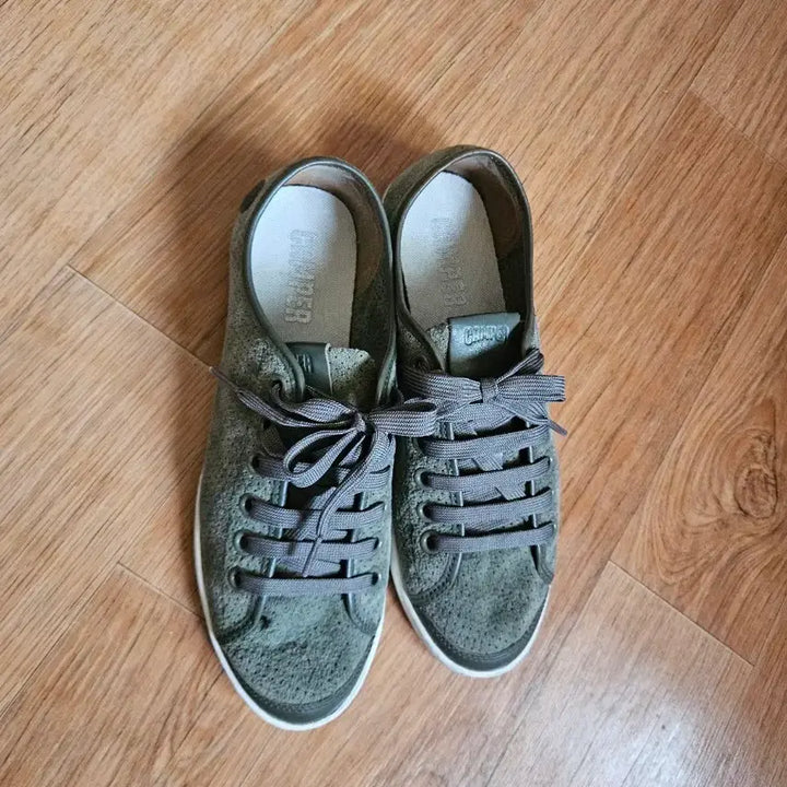 [BUNJANG] Camper Suede Sneakers Green / 캠퍼 스웨이드 스니커즈 그린