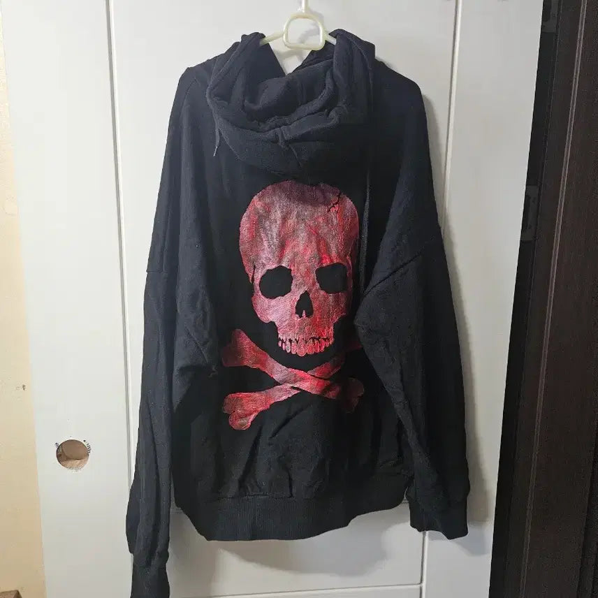[BUNJANG] Byther R Skull Print Hoodie / 바이더알후드티셔츠