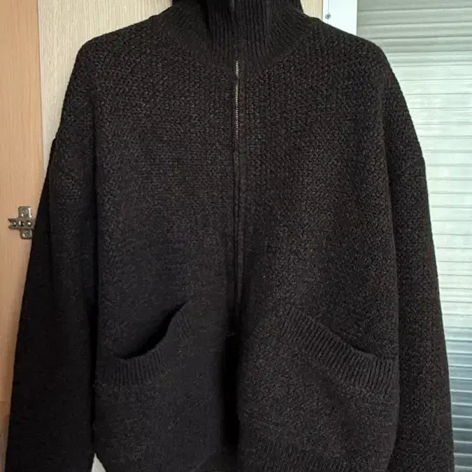 [BUNJANG] eql Essential Heavyweight Knit Zip-up Jumper / eql 에센셜 헤비웨이트 니트집업 점퍼