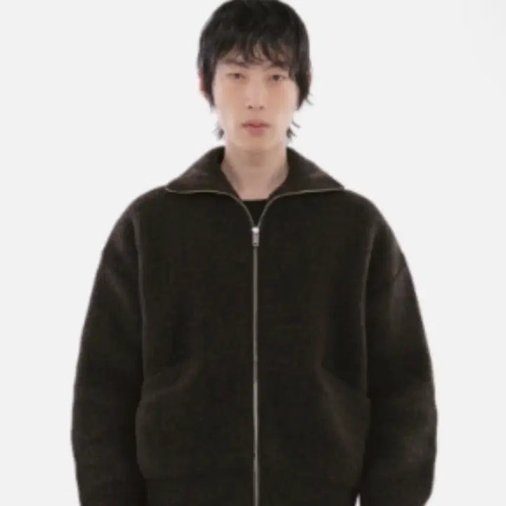 [BUNJANG] eql Essential Heavyweight Knit Zip-up Jumper / eql 에센셜 헤비웨이트 니트집업 점퍼