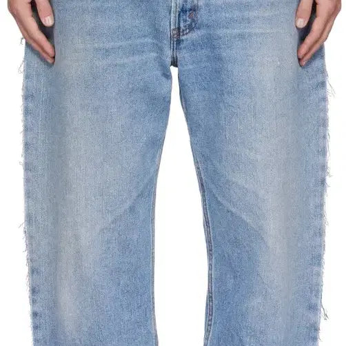 [BUNJANG] Prototype Outline Raw Cut Denim Jeans / 프로토타입 아웃라인 로우 컷 데님